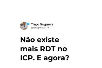 Não existe mais RDT no ICP. E agora