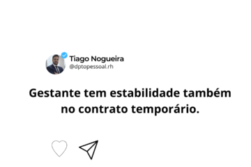 Gestante tem estabilidade também no contrato temporário.